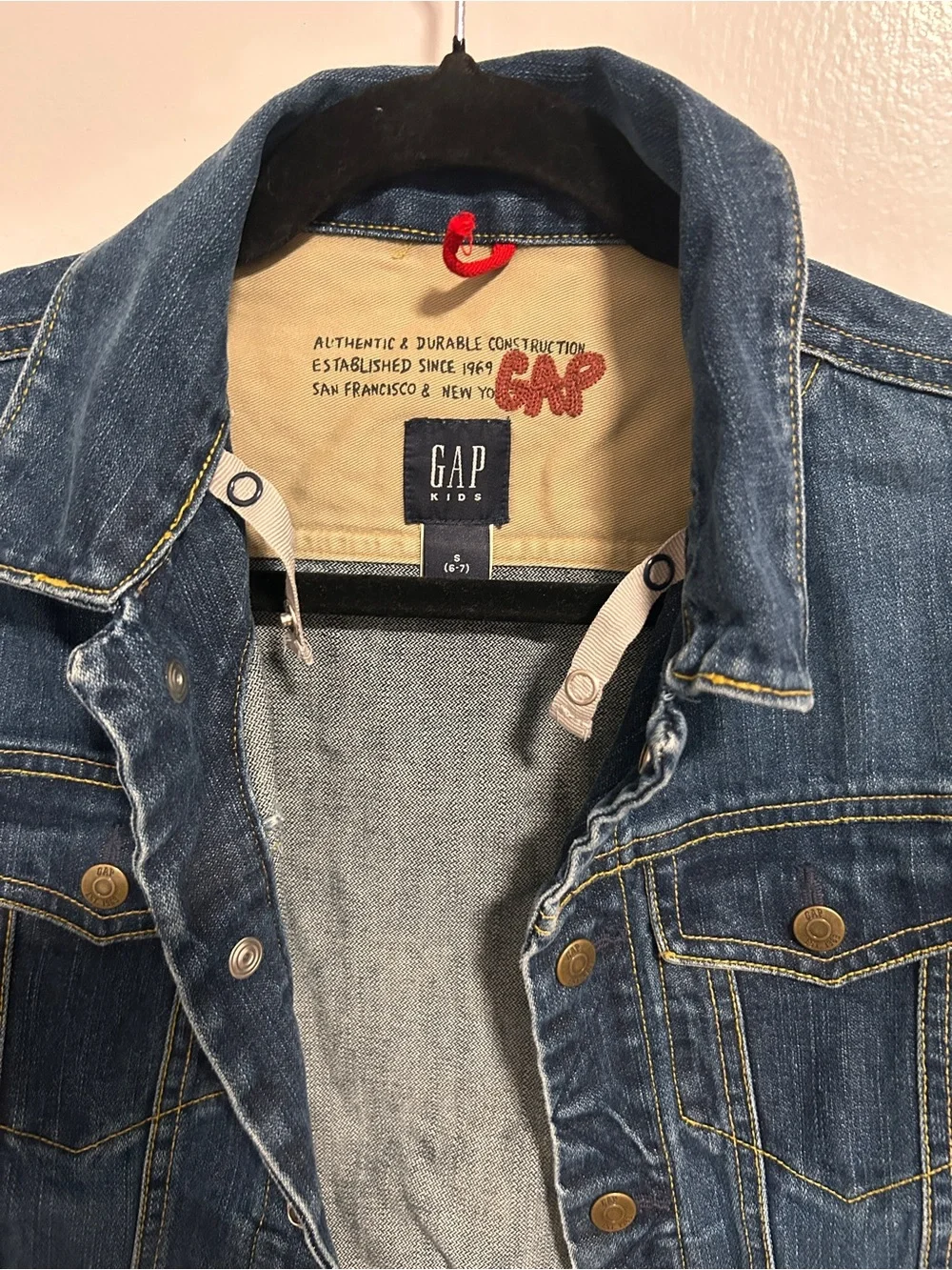 GAP Kids Dark Blue Denim Trucker Jacket